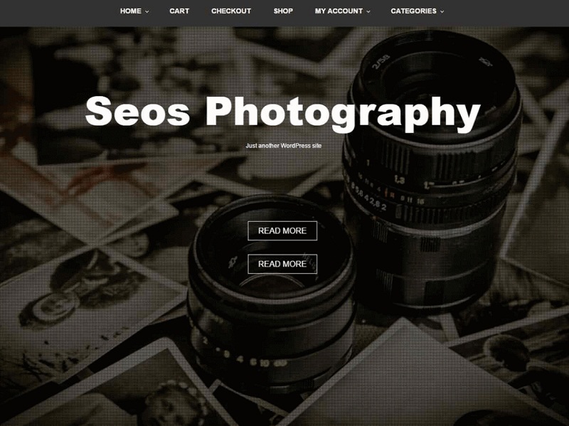 Seos Photography: Free Responsive WordPress Themes