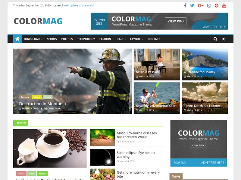 #ColorMag: Free Magazine WordPress Themes