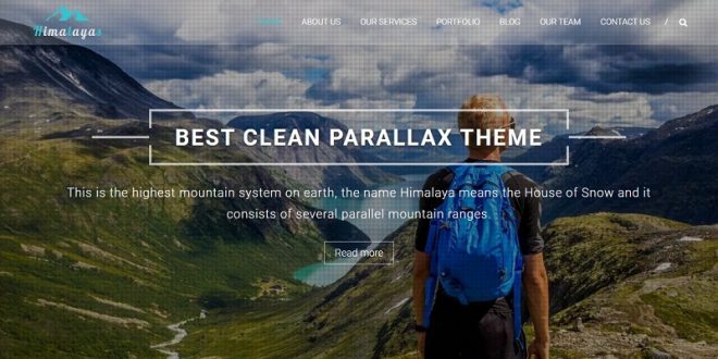 Free Parallax WordPress Themes