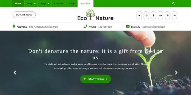 Free Environmental WordPress Themes