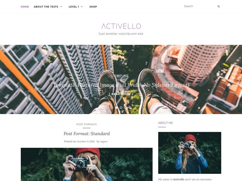 Activello Free Fashion WordPress Themes