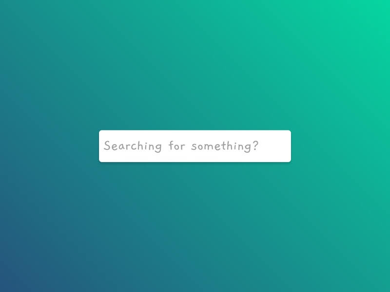Animated Search Input