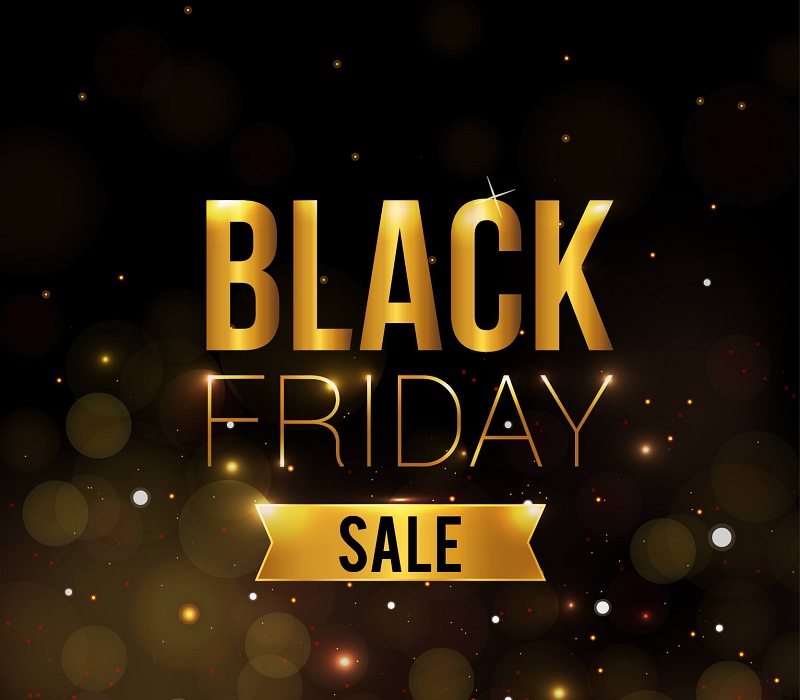 Golden Background For Black Friday