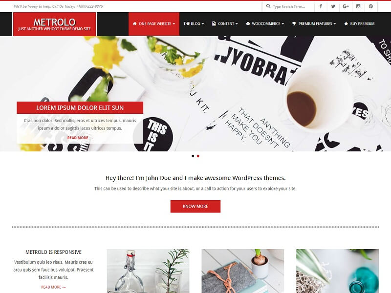 Metrolo Free Creative Agency WordPress Themes