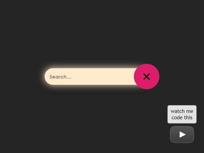 Pure CSS Expanding Search