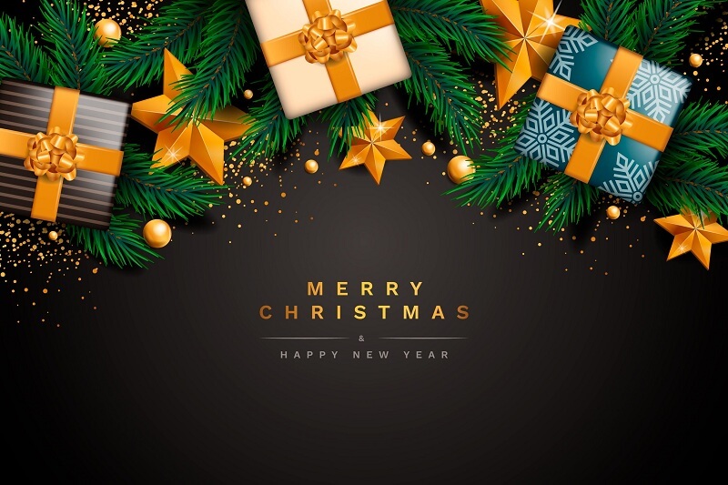 Realistic Christmas Background Free Christmas Vectors