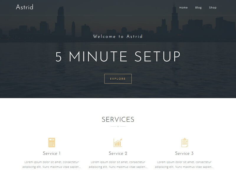 Astrid Free Business WordPress Themes