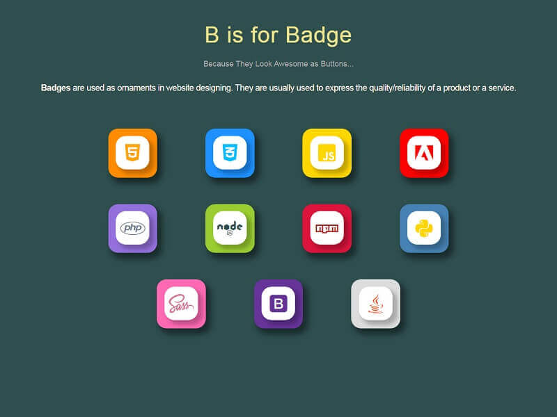 B Is For Badge