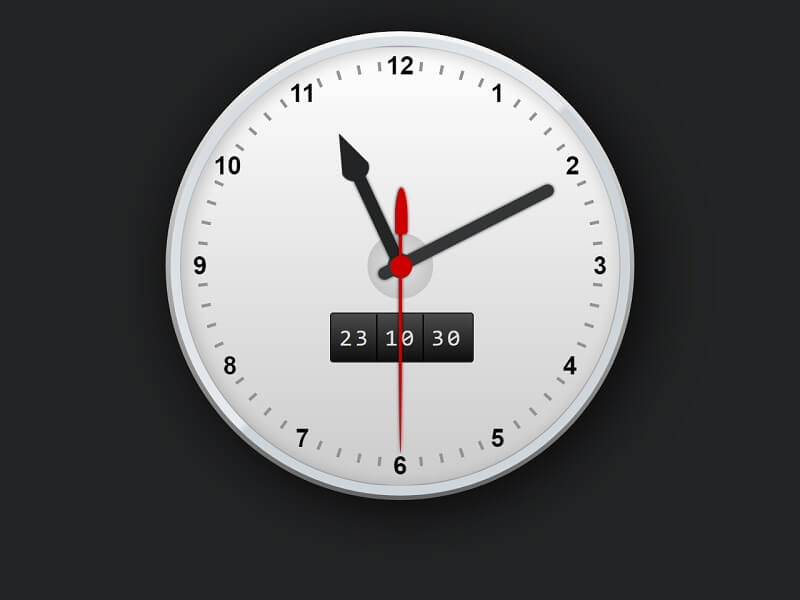 CSS3 Working Clock