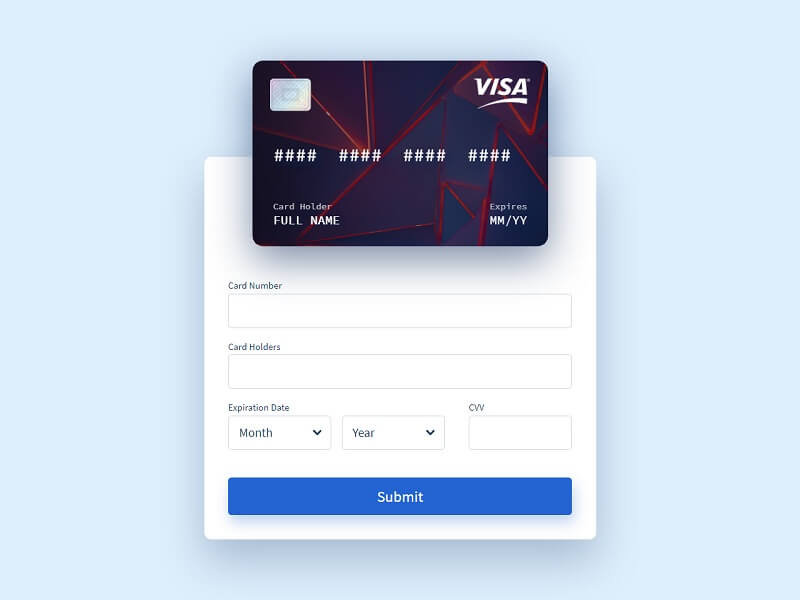 Credit Card Form