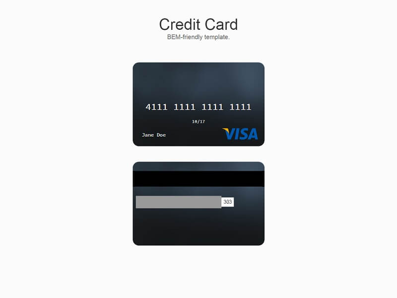 Credit Card Template