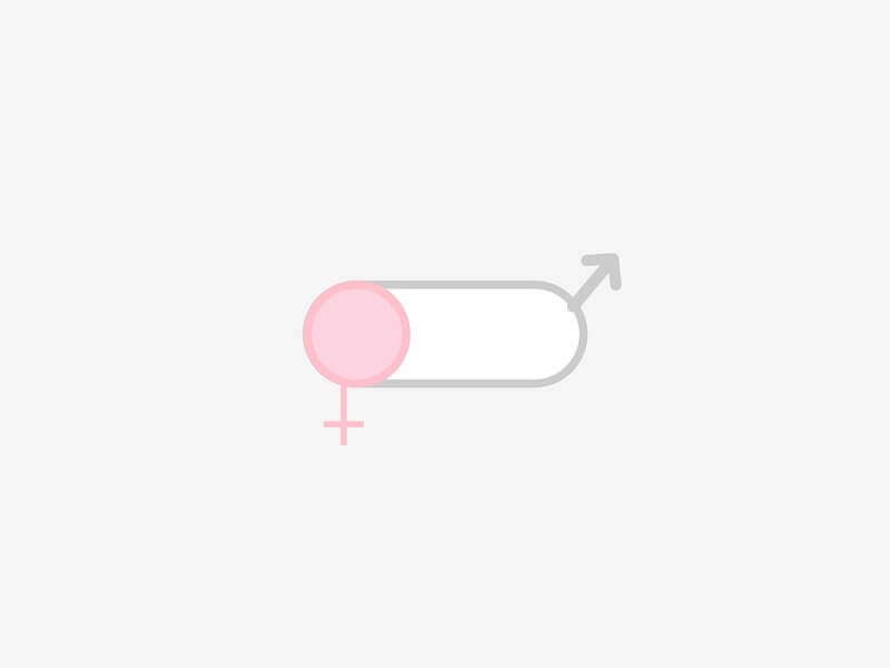 Gender Toggle Pure CSS