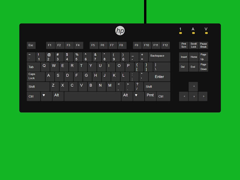 HTML and CSS Keyboard