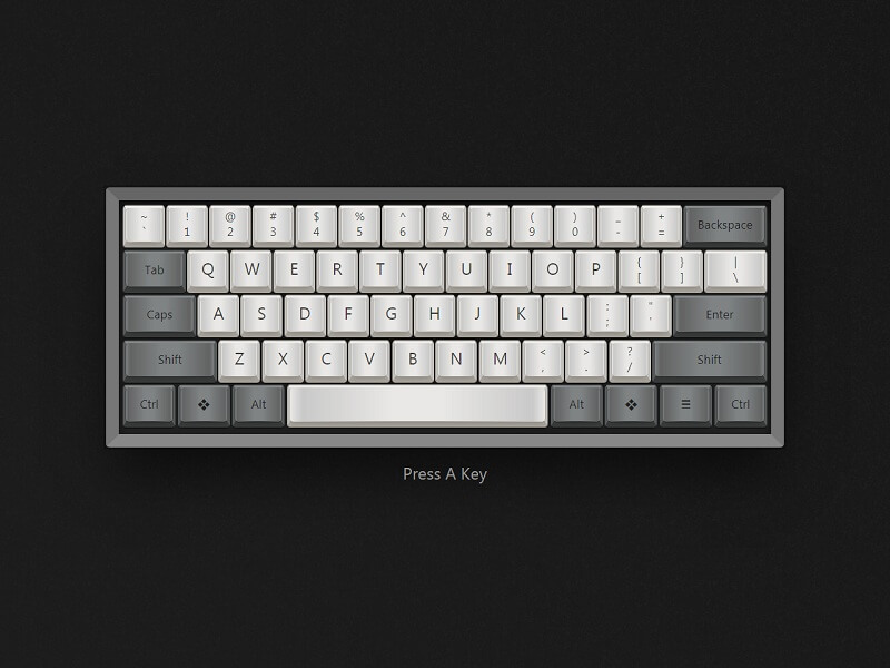 Interactive 60% Keyboard