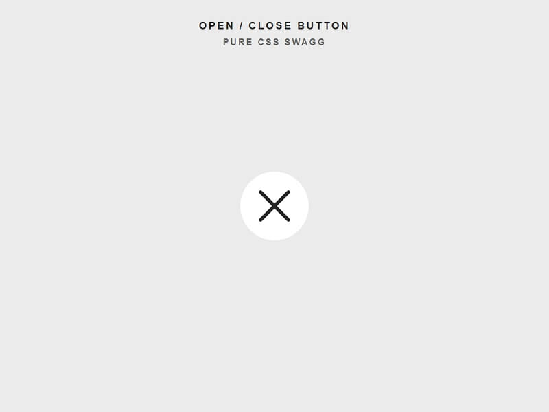 Open Close Button Animation