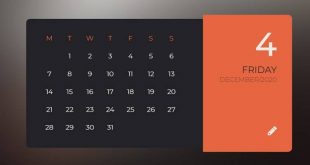 free HTML CSS Calendars