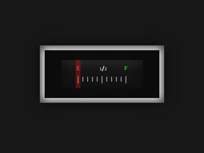 Pure CSS Fuel Gauge Toggle