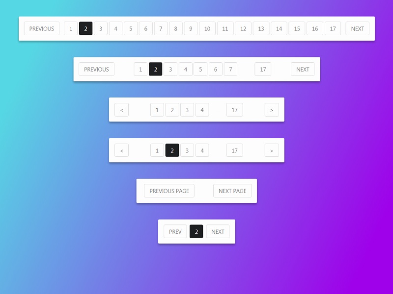 Pure CSS3 Responsive Pagination