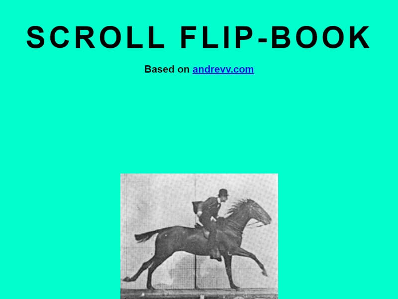 Scroll Flip-Book Free CSS Book Effects