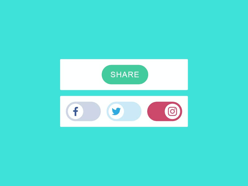 Social Share Free CSS Social Media Icons