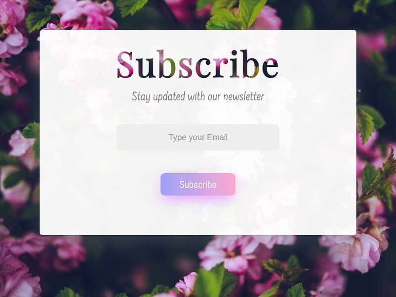 Subscribe Free CSS Subscribe Forms