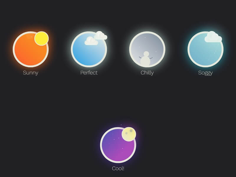 Animated CSS Weather Icons