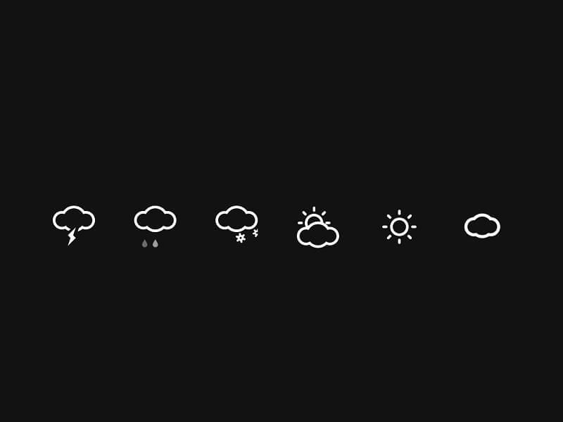 Animated Weather SVG Icon