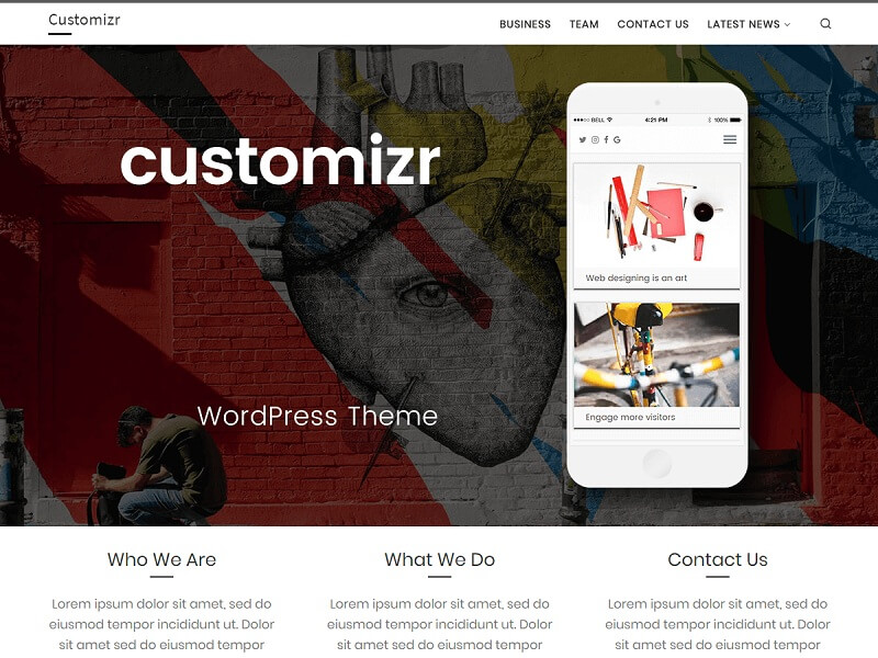 Free WordPress Themes: #Customizr