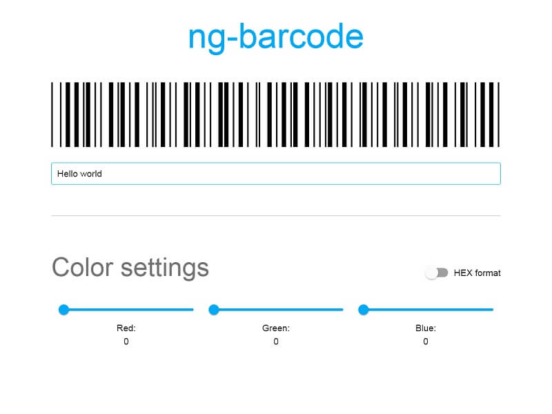 NG Barcode
