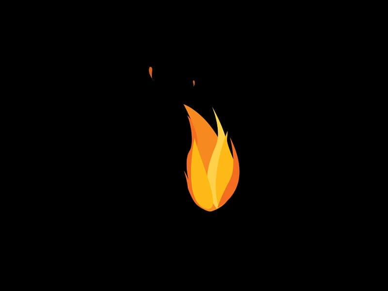 SVG CSS Fire Animation