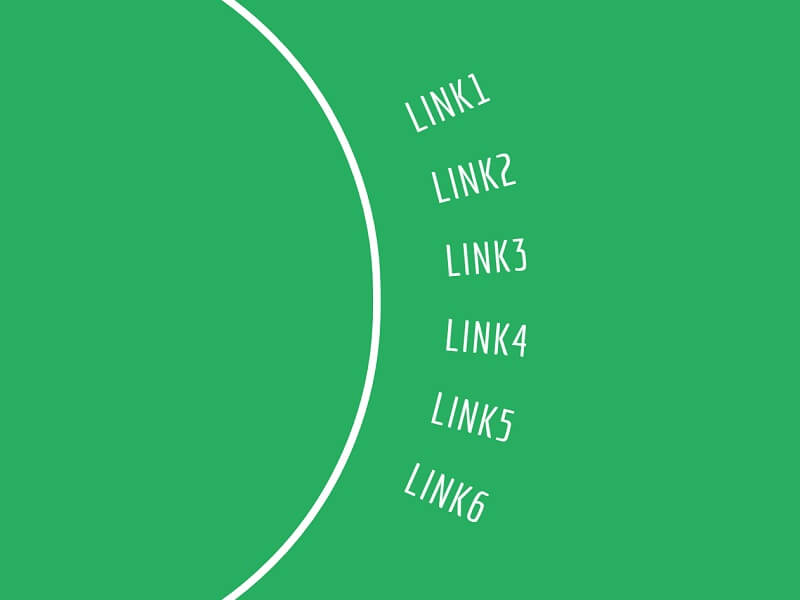 Circular Links Menu