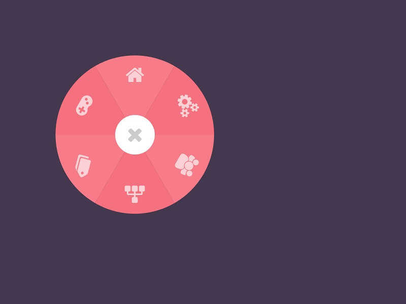 Circular Navigation Popout CSS Circle Menus