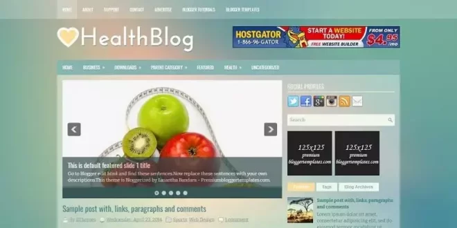 Free Health Blogger Templates