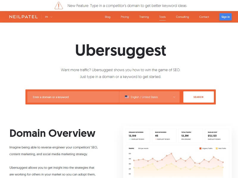 #Ubersuggest: Free Keyword Research Tools