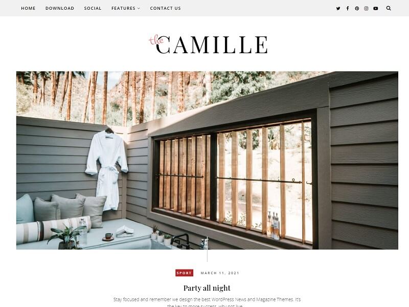 Best Free Responsive Blogger Templates: #Camille