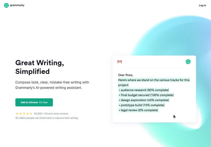 #Grammarly: Best Chrome Extensions For Bloggers