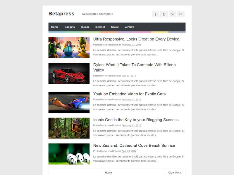 Betapress Blogger Template
