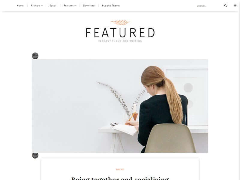 Featured Blogger Template