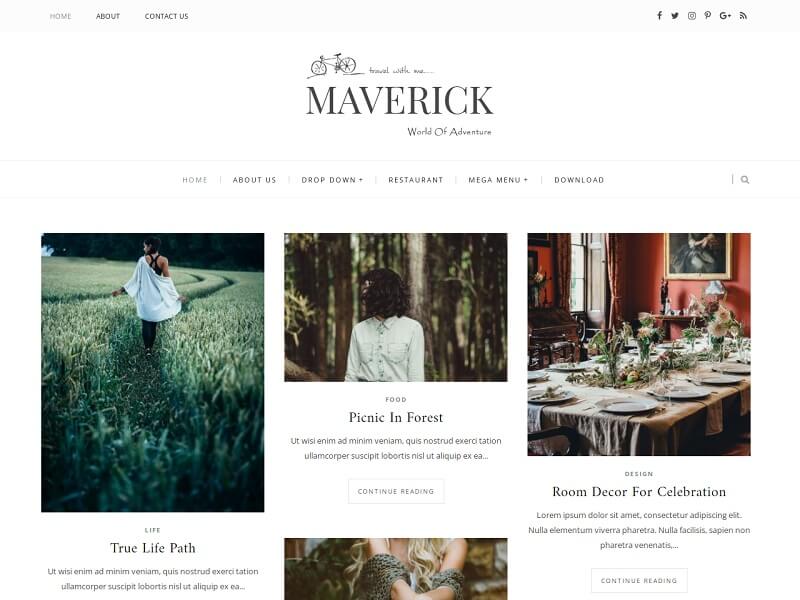 Maverick Blogger Template