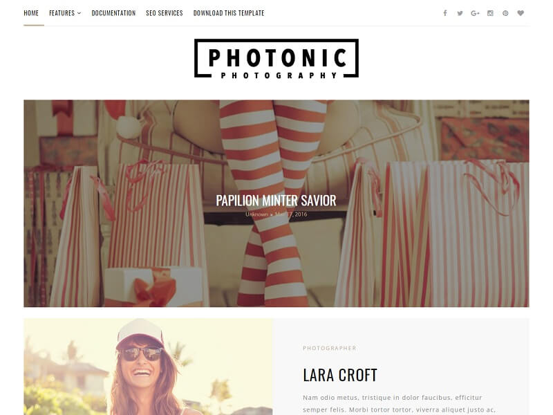 Free One Page Blogger Templates: #Photonic