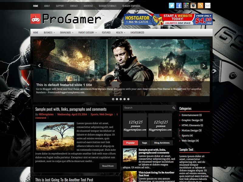 eGames - Best Mobile-Ready Gaming Website Template 2023 - Colorlib