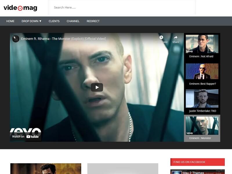 VideoMag Blogger Template