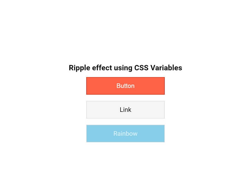 Ripple Effect Using CSS Variables