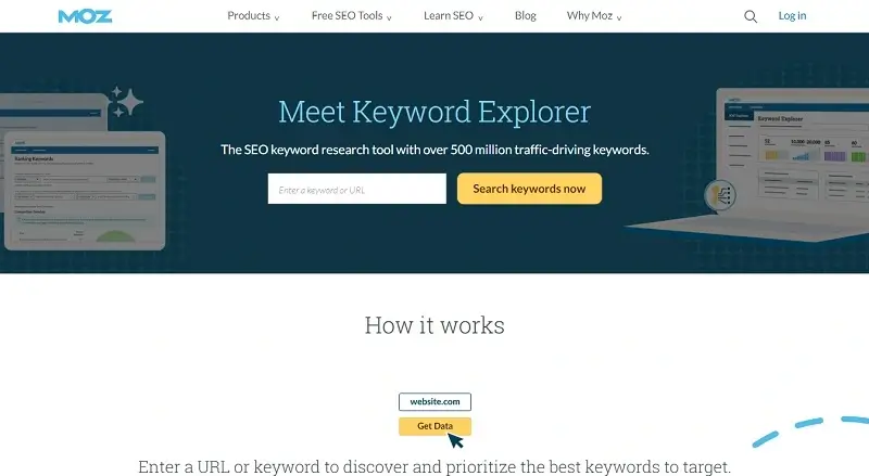 Moz Keyword Explorer