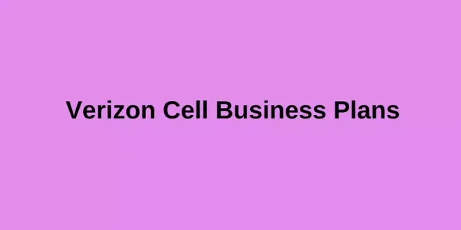 Verizon Cell Business Plans